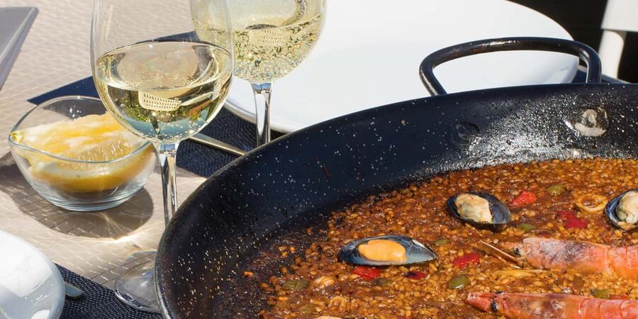 Authentic Premium Paella & Sangria in a Stunning Location - Sangria, cava, wine, and the meal at the end