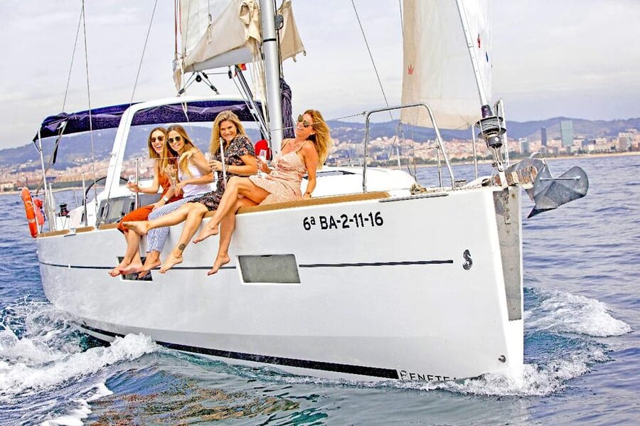 Barcelona 2 hour Mediterranean Sailing with Snacks & Drinks - Barcelona’s skyline from offshore