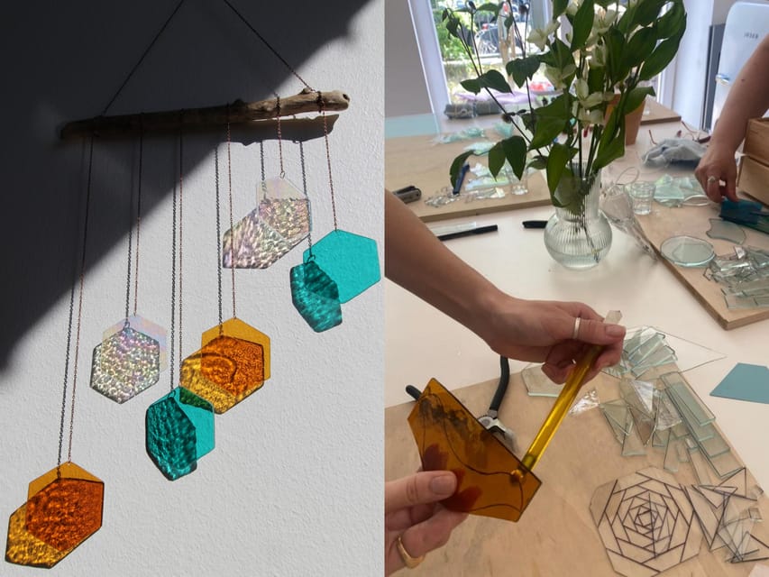 BARCELONA: 2h Glass Art Workshop, create your Suncatcher! - Your first steps with glass and safety gear