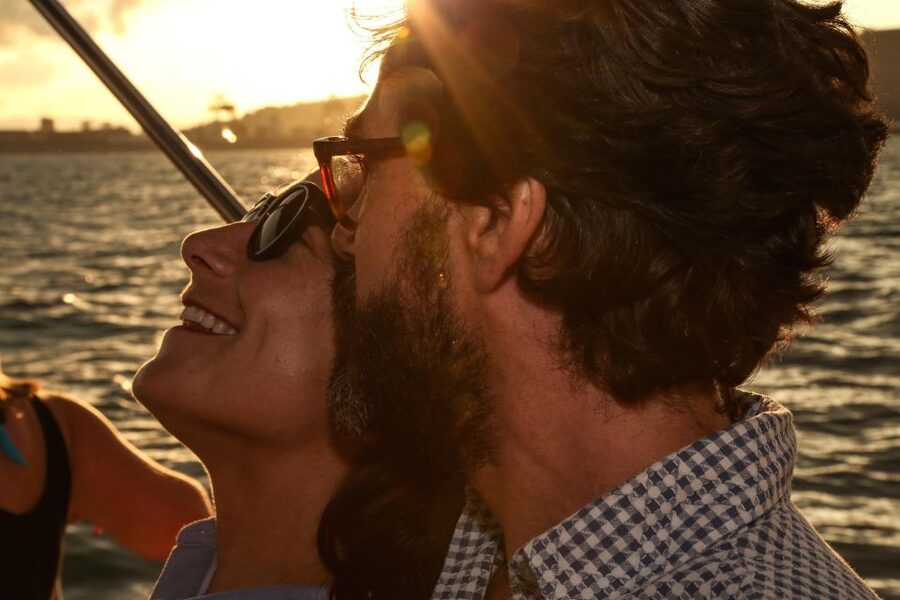 Barcelona 3-Hour Private Sunset Sailing Experience - Leaving Port Olimpic as Barcelona lights up