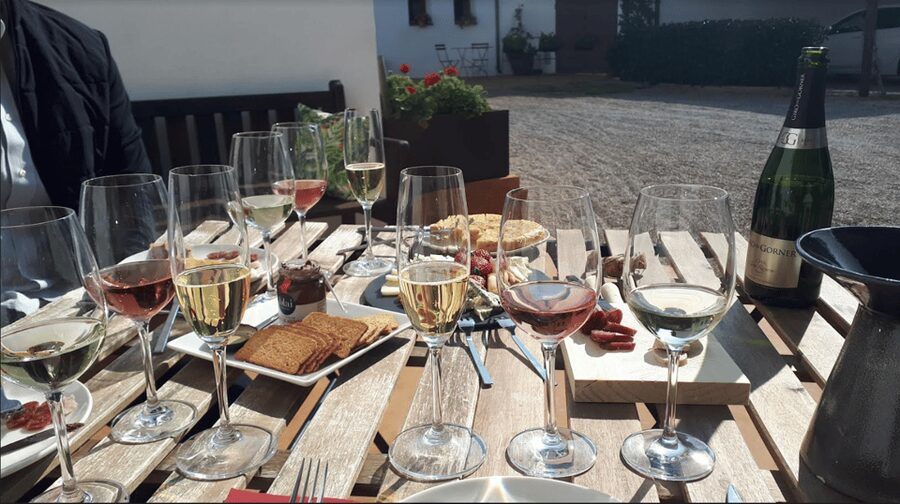 Barcelona: 3 Penedes Wineries with Hotel Pick-up and Lunch - Second stop: Catalan lunch at Giró del Gorner Cellar