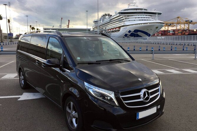 Barcelona airport transfer (From 1 to 7 passengers) - Key points at a glance