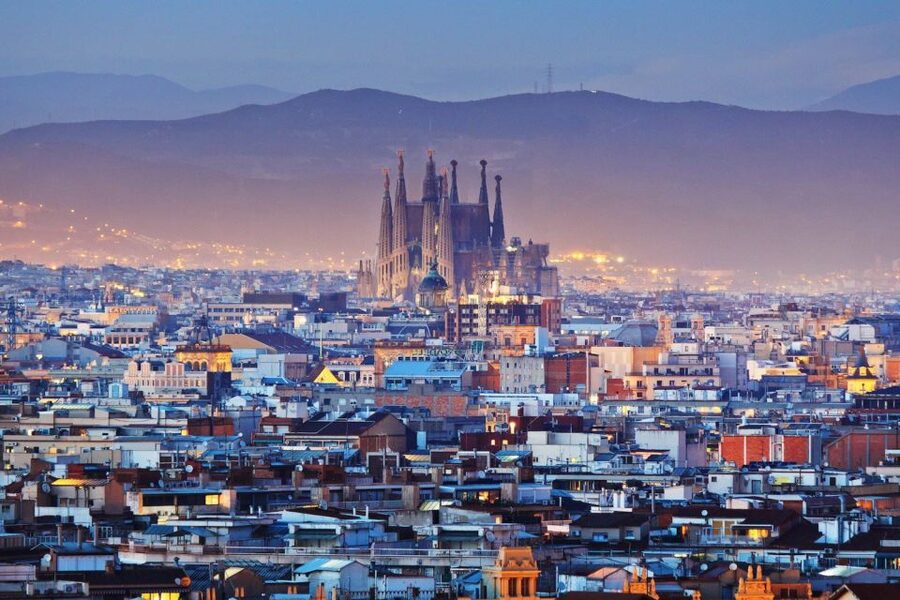 Barcelona Cable Car Sky Views, Magic Fountain & Castle Visit - Taking the funicular and cable car up Montjuïc