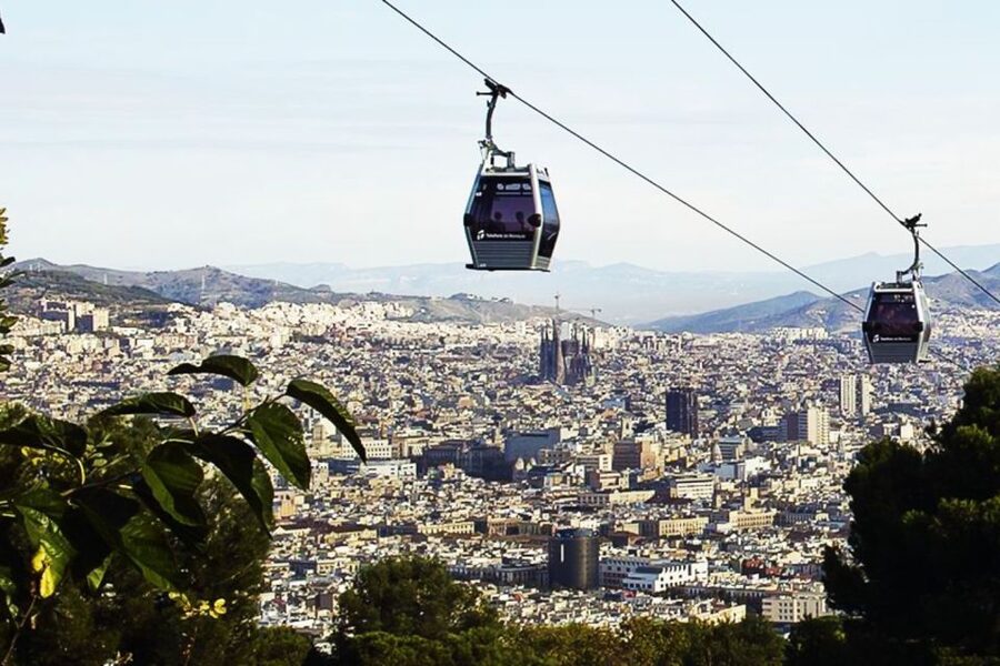 Barcelona Cable Car Sky Views, Magic Fountain & Castle Visit - La Rambla and Boqueria Market set the scene