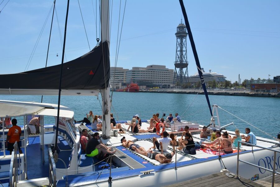 Barcelona: Catamaran Cruise with optional Live Jazz Music - Live jazz, saxophone, and guitar on the water
