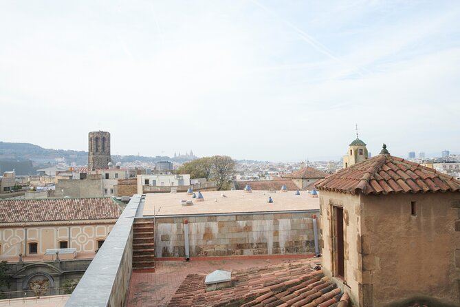 Barcelona Cathedral: Ticket, Guided Tour, Terrace + VR Experience - Reaching the terraces above the city