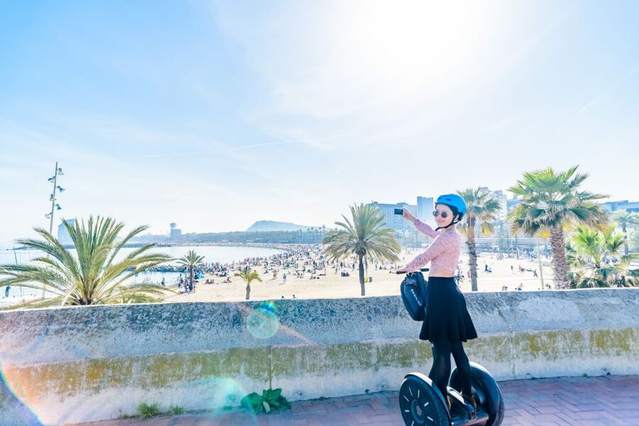 Barcelona: City and Seafront Guided Segway Tour - Modern Barcelona and the route back inland