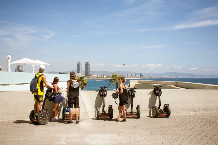 Barcelona: City Highlights Guided Segway Tour - From Roman walls to the Mediterranean