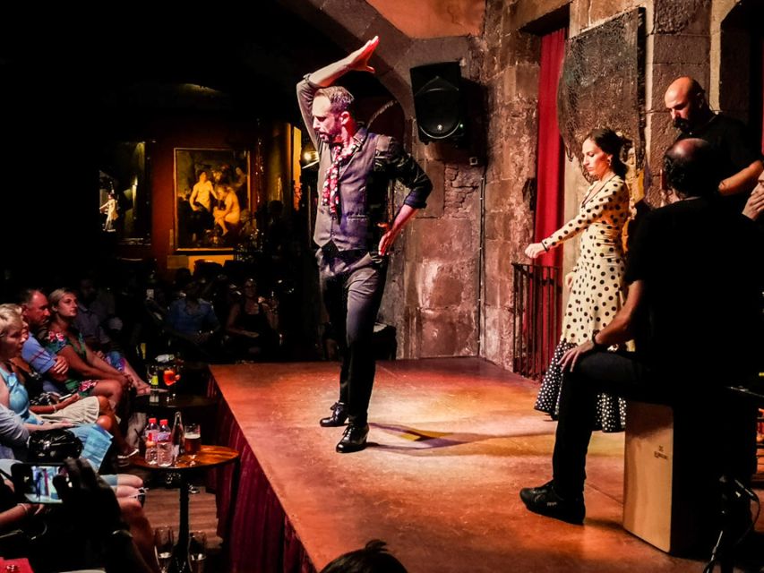 Barcelona: City Tour & Flamenco Show with Wine & Tapas - Starting near the Gothic Quarter