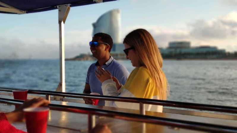 Barcelona: City Views Catamaran Cruise with Music - Barcelona from the water, with one major catch