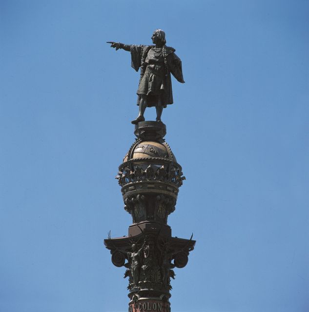 Barcelona: Columbus Monument - What you see over La Rambla and the Gothic Quarter