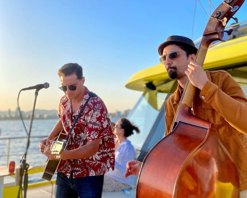 Barcelona: Daytime or Sunset Catamaran Cruise with Music - Sunset trips from March 29 through October 24
