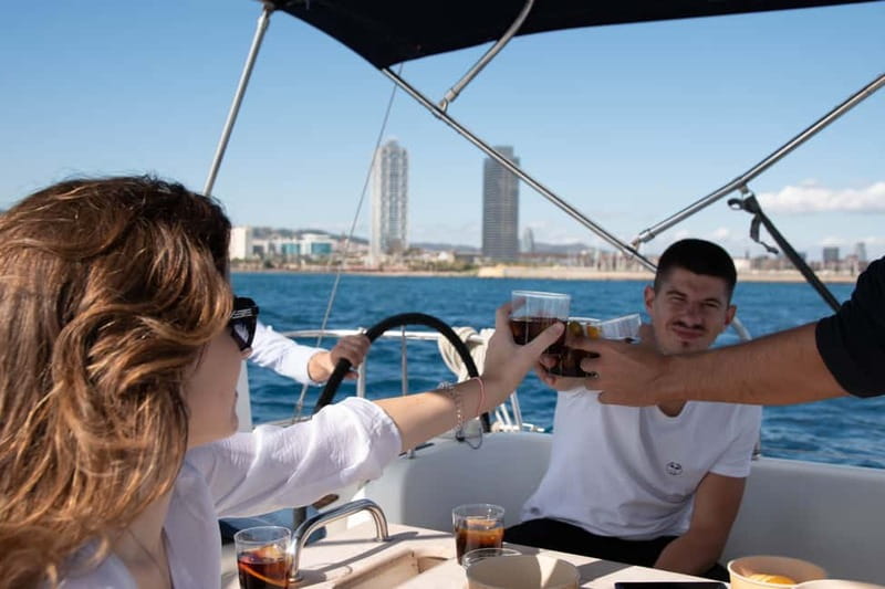Barcelona: Daytime or Sunset Cruise with Drinks - Barcelona from offshore, not from another city street