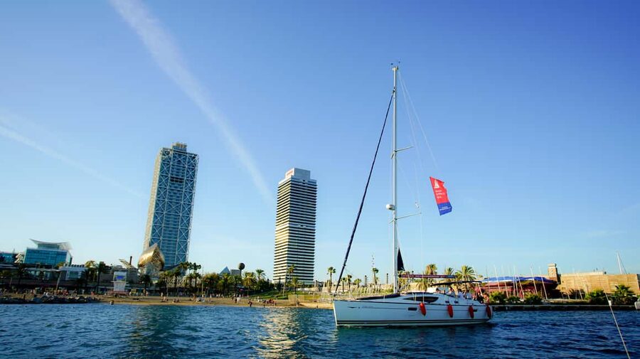 Barcelona: E-Bike, Cable Car, and Sailing Tour - The Teleferic cable car for 10 minutes
