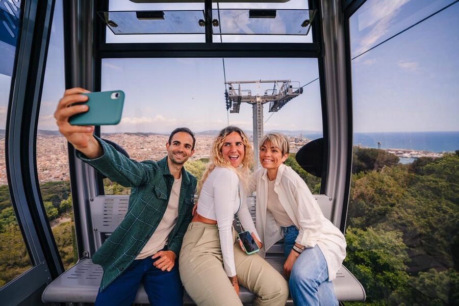 Barcelona: E-Bike Tour with Montjuic Cable Car & Boat Ride - One tour, four ways to read Barcelona