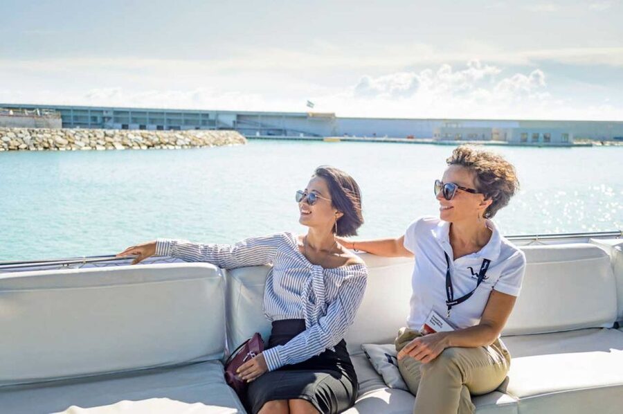 Barcelona: E-Bike Tour with Montjuic Cable Car & Boat Ride - The funicular and Montjuïc’s higher views