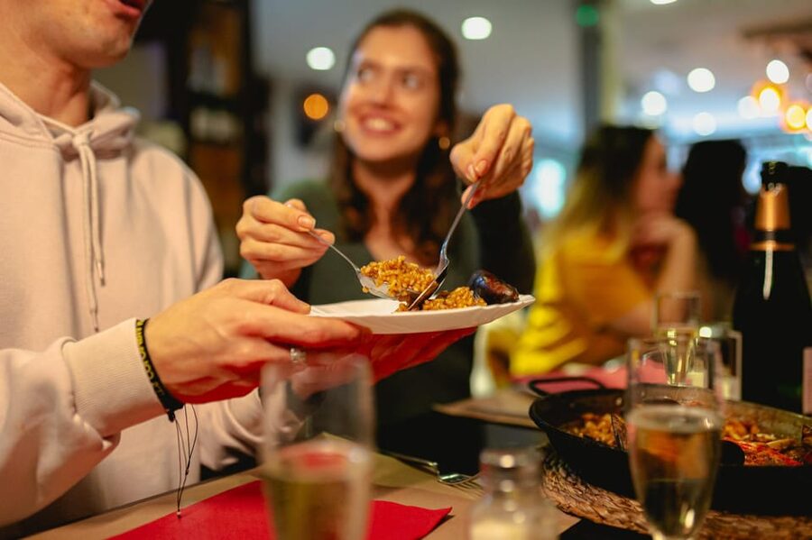Barcelona: El Born Food Walking Tour with Tapas and Drinks - Nine tapas, from croquettes to paella