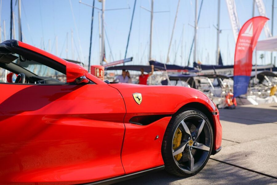 Barcelona: Ferrari Car Driving & Sailing Experience - Sailing from Port Olimpic aboard Bombon