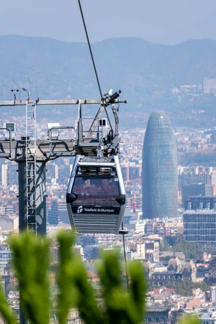 Barcelona from the heights to the sea: Montjuïc, Cable Car, and Beach - Walking Montjuïc through paths and gardens