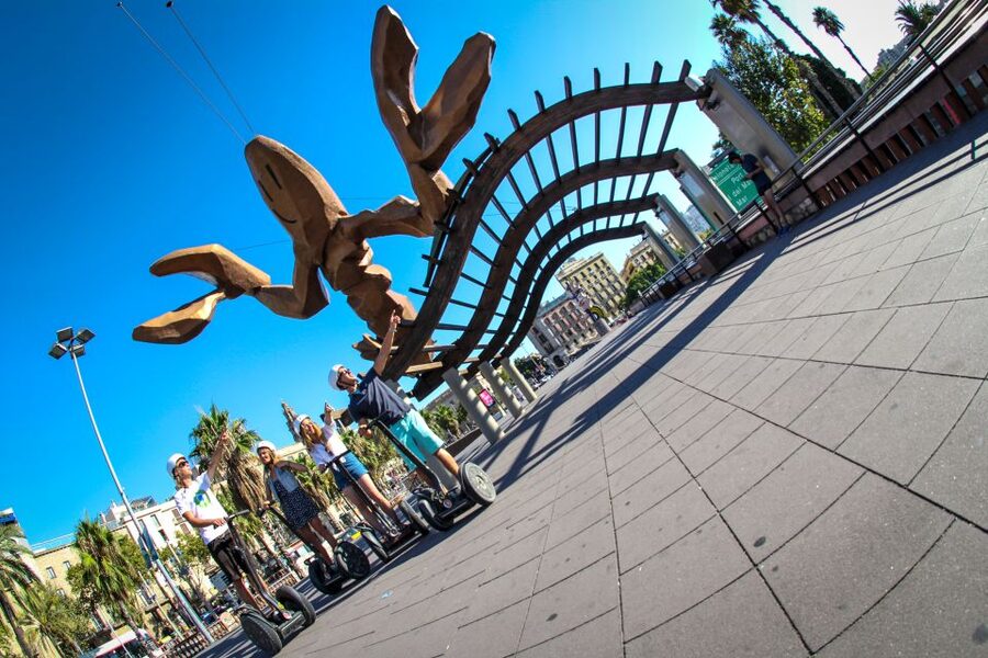 Barcelona: Gaudi Guided Segway Tour - From Barceloneta beach to the city center