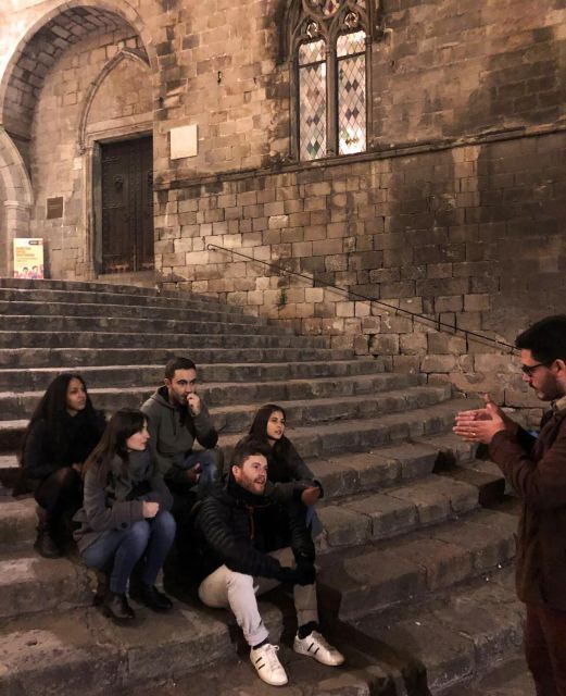 Barcelona: Gothic Quarter By Night Guided Walking Tour - The Cathedral and the medieval center