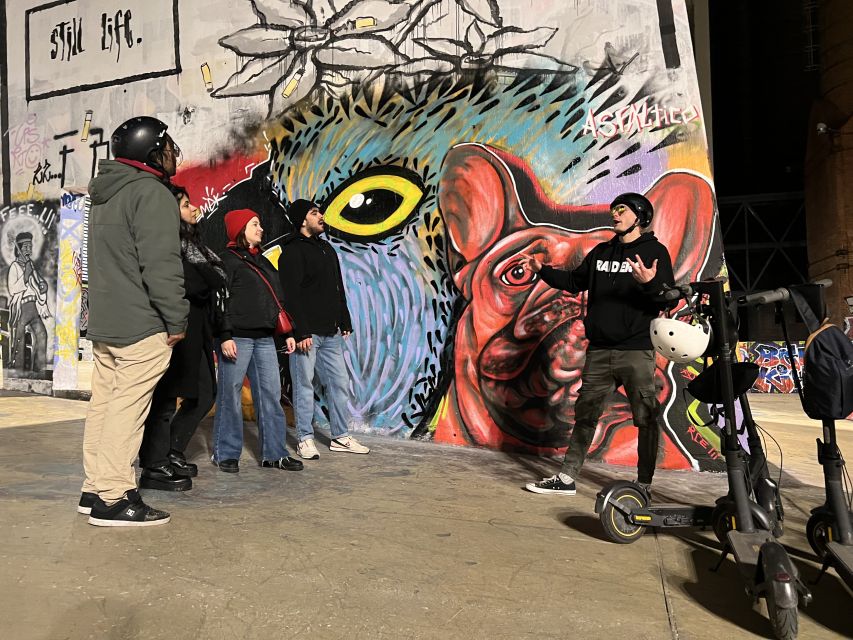 Barcelona: Graffiti E-Scooter Tour - Riding between landmarks and lesser-known streets