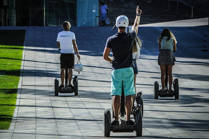 Barcelona Guided 2-hour Segway Tour - Learning to ride before Barceloneta