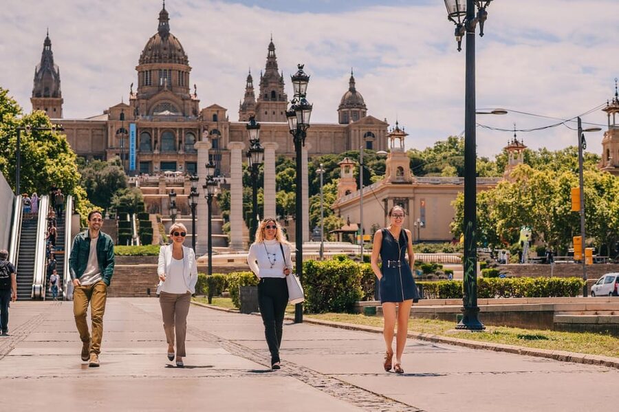 Barcelona: Guided Walking City Tour, Cable Car & Boat Ride - The cable car ride above the city