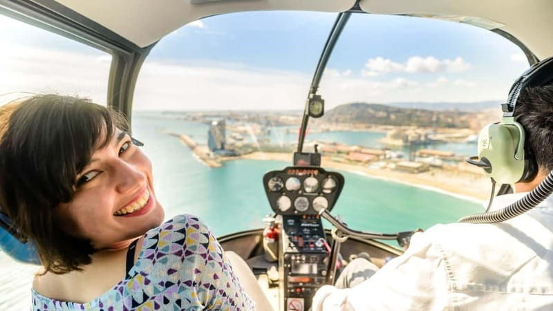 Barcelona: Helicopter Flight over Barcelona's Coastline - Reading the Old Town from the sky