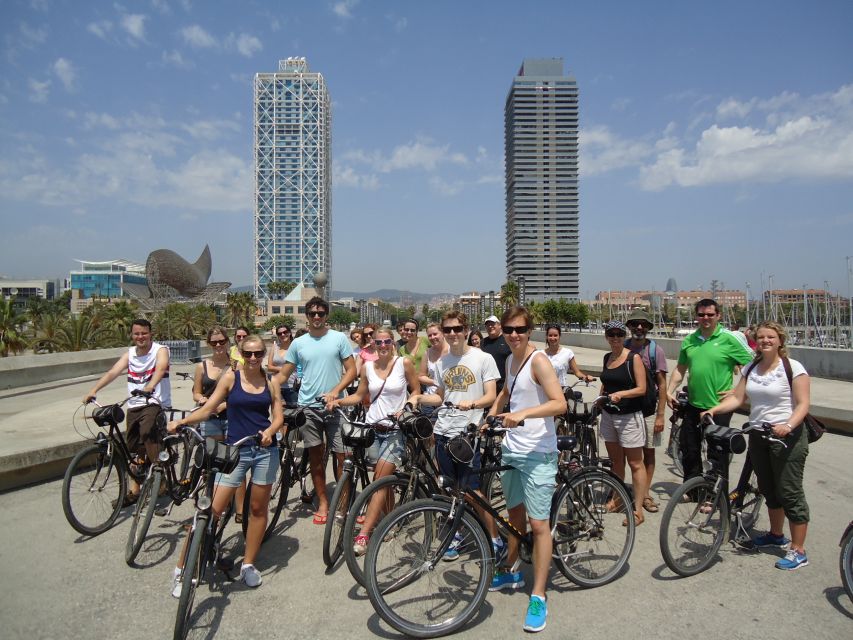 Barcelona Highlights Bike Tour: Cycle along the beach! - Port Olímpic and Barceloneta beach