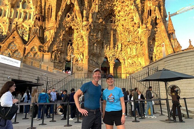 Barcelona Highlights Running Tour - Sagrada Família, the route’s big landmark