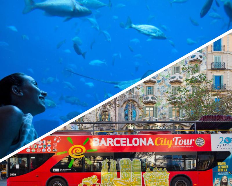 Barcelona: Hop-On Hop-Off Bus & Aquarium Tour - The green East route reaches Gaudí and the waterfront