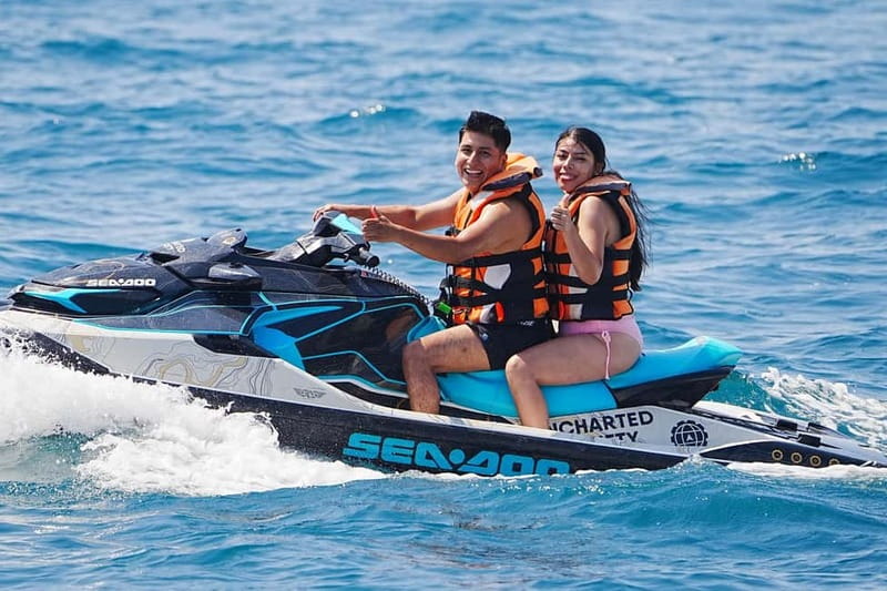Barcelona: Jet Ski ride 1 or 2 people + instructor included - Taking the controls without a licence