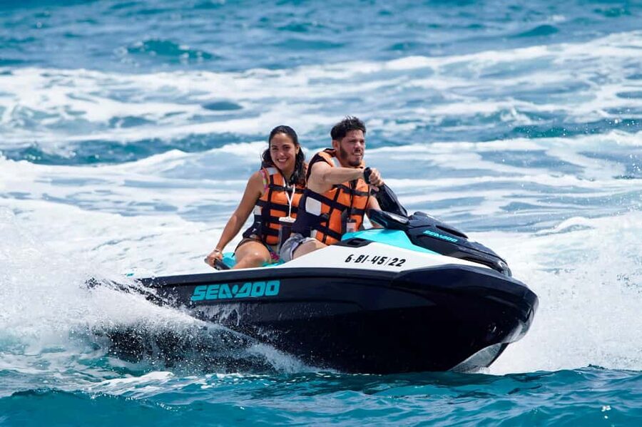 Barcelona: Jet Ski ride 1 or 2 people + instructor included - From Brutal WaterSports Barcelona to the open coast