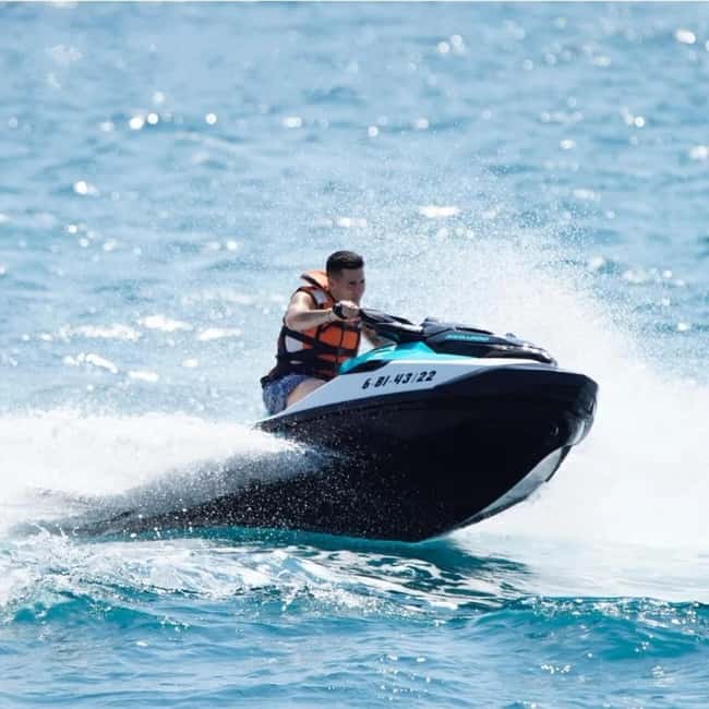 Barcelona: Jet Ski ride 1 or 2 people + instructor included - One jet ski, two people, and a free passenger