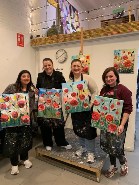 Barcelona: Learn to paint, sip wine, enjoy snacks & music - Key points before you book