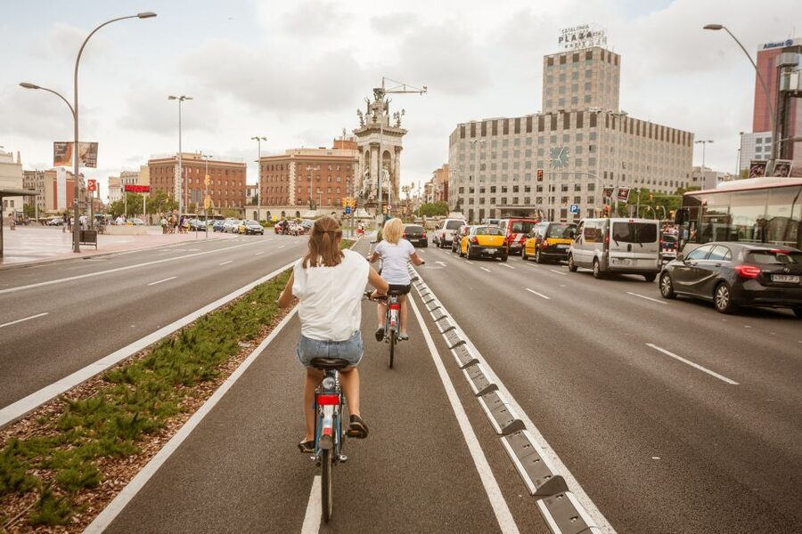 Barcelona Montjuic Three-Hour Bike Tour - Miramar and the best views of the ride
