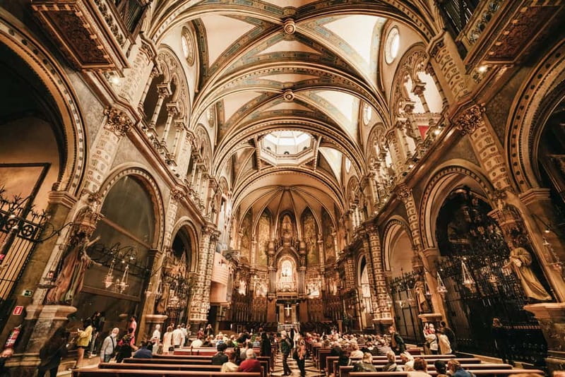 Barcelona: Montserrat and Winery Tour with Tapas or Lunch - Santa Maria Abbey and the Black Madonna