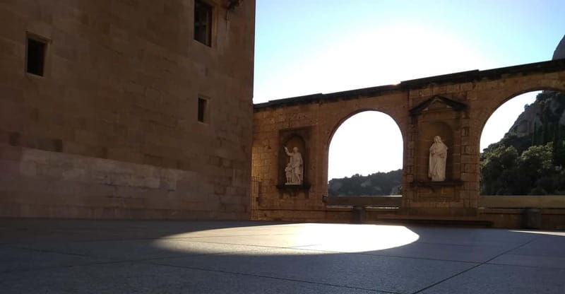 Barcelona: Montserrat Monastery and Natural Park Guided Tour - Riding the funicular into Montserrat National Park