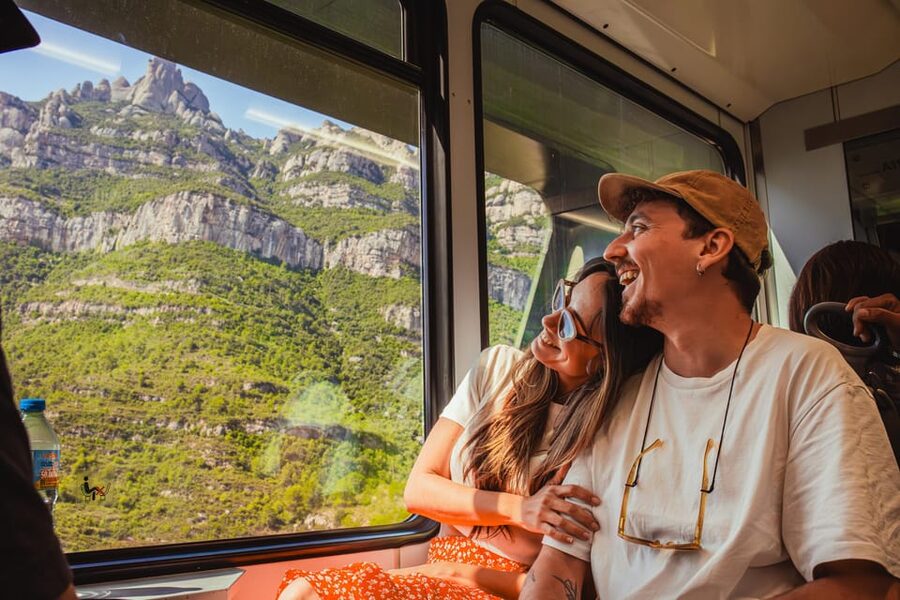 Barcelona: Montserrat with Winery, Lunch, and Train Options - The cogwheel train and the Apòstols viewpoint