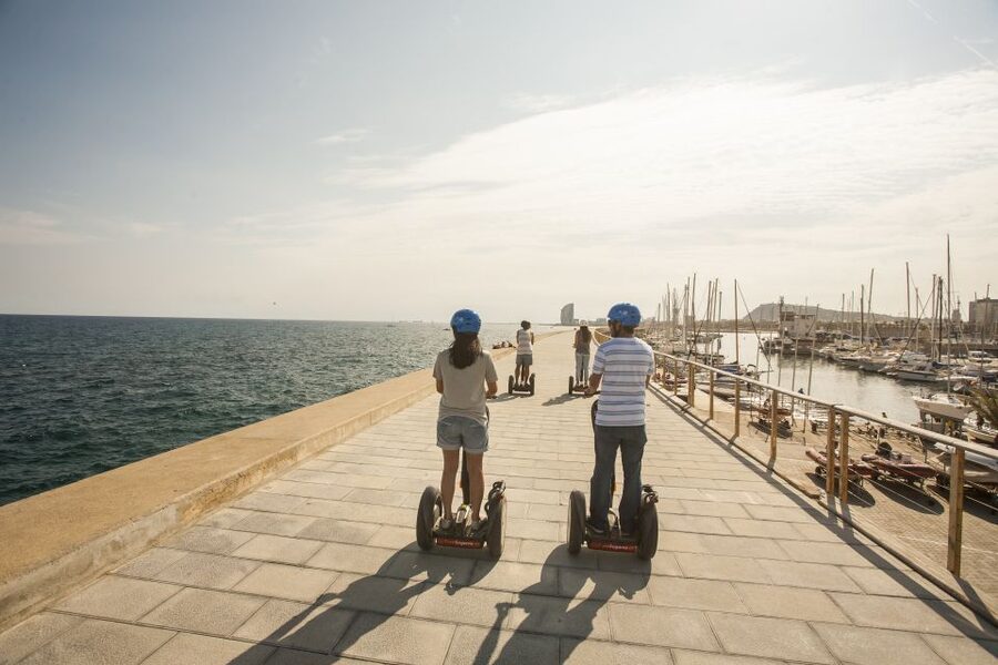 Barcelona: Old Port and Gothic Quarter Guided Segway Tour - Port Vell and the old harbor