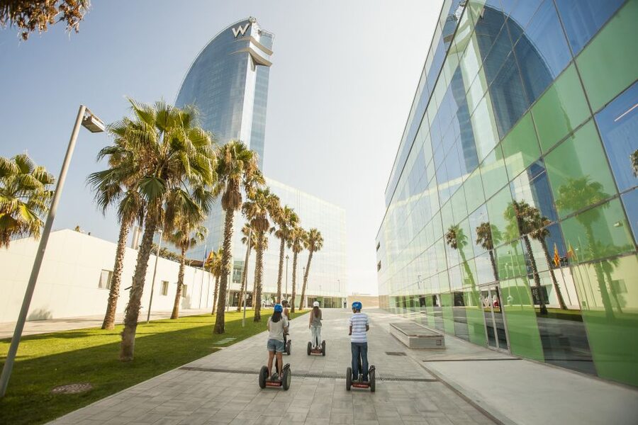 Barcelona: Old Port and Gothic Quarter Guided Segway Tour - Barceloneta and the Mediterranean promenade