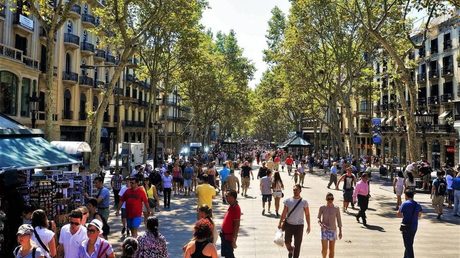 Barcelona: Old Town and Gothic Quarter Walking Tour - La Rambla and the food stalls of La Boqueria