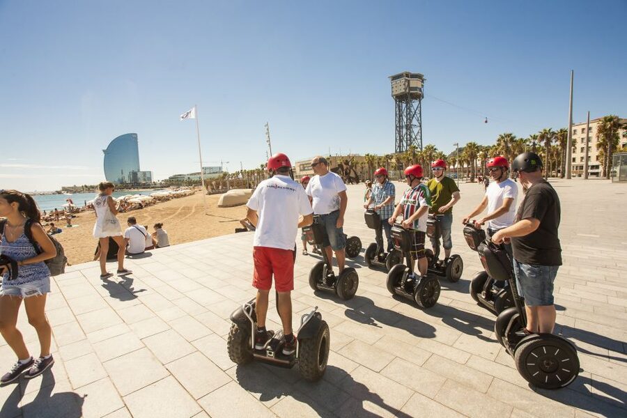 Barcelona: Old Town & Seafront Segway Tour - El Baluard de Migdia and the return toward the center