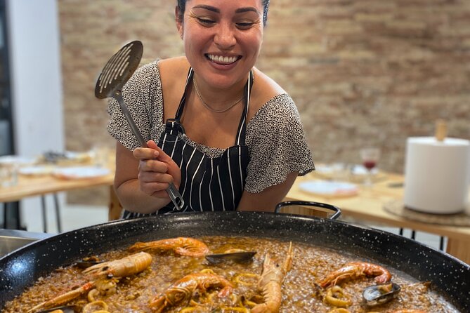 Barcelona Paella Cooking Class & Boqueria & Hofmann-Trained Chefs - Inside the refurbished cooking studio