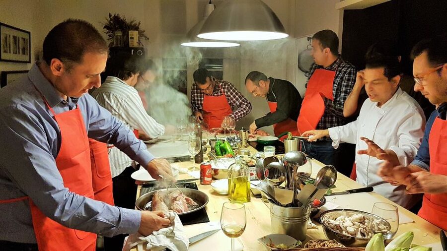 Barcelona: Paella Cooking Workshop and Market Tour - The three-course menu