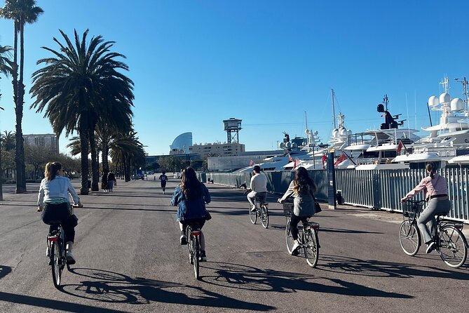 Barcelona Panoramic Escooter or E-Bike Tour - Barceloneta Beach brings the first open views