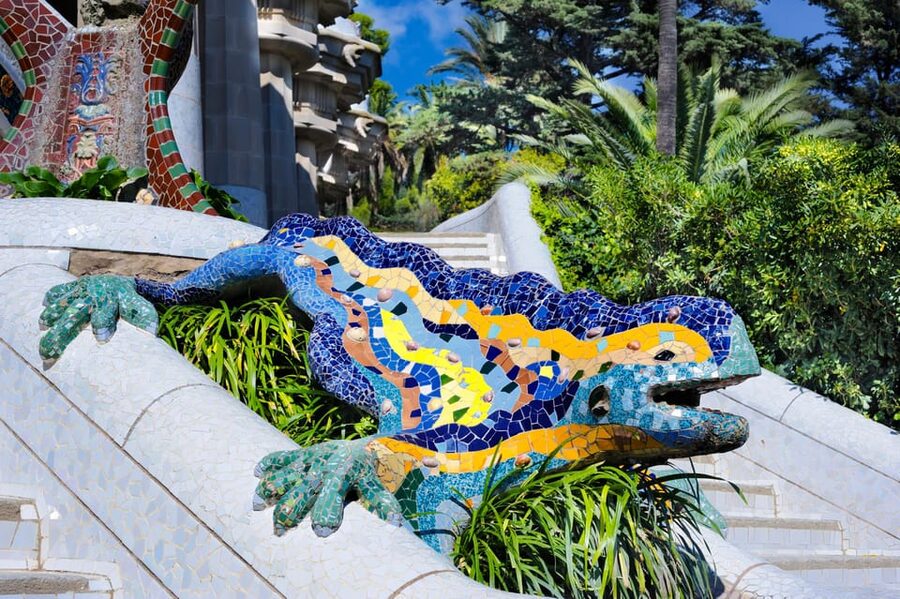 Barcelona: Park Güell and Gaudí House Museum Entry Ticket - Gaudí’s colorful outdoor theater