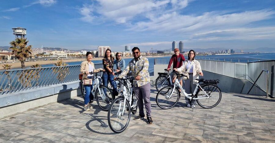 Barcelona Photo Highlights 4h Small Group eBike Tour - Olympic Port, Barceloneta, and the waterfront