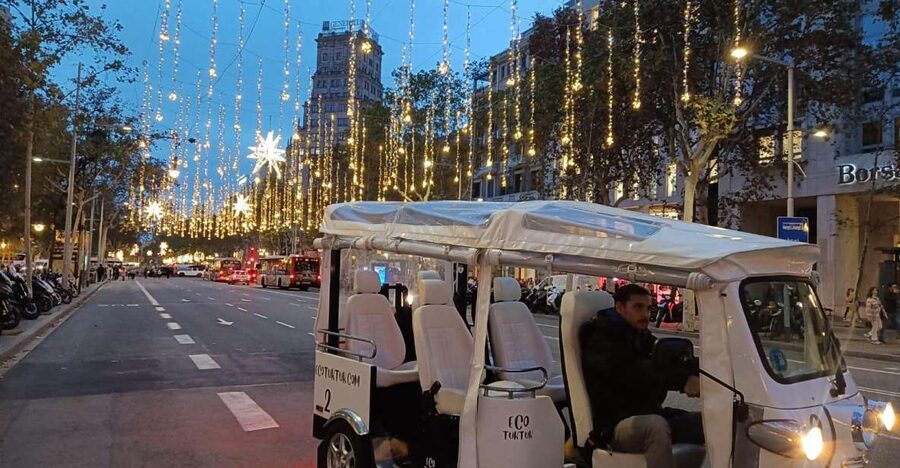 Barcelona: Private Christmas Lights Tour by Eco Tuk Tuk - Key points to know before booking